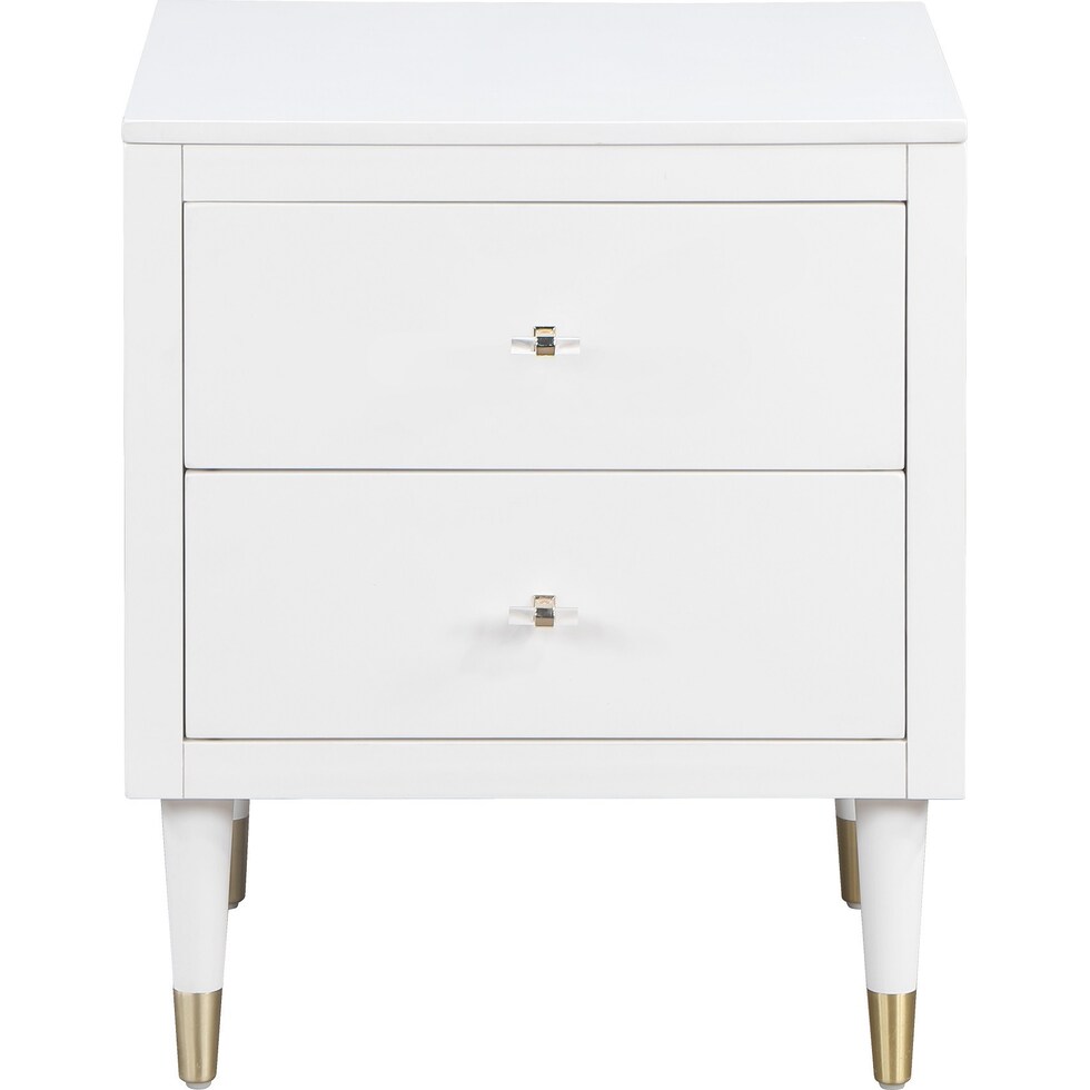 phaedra white nightstand   