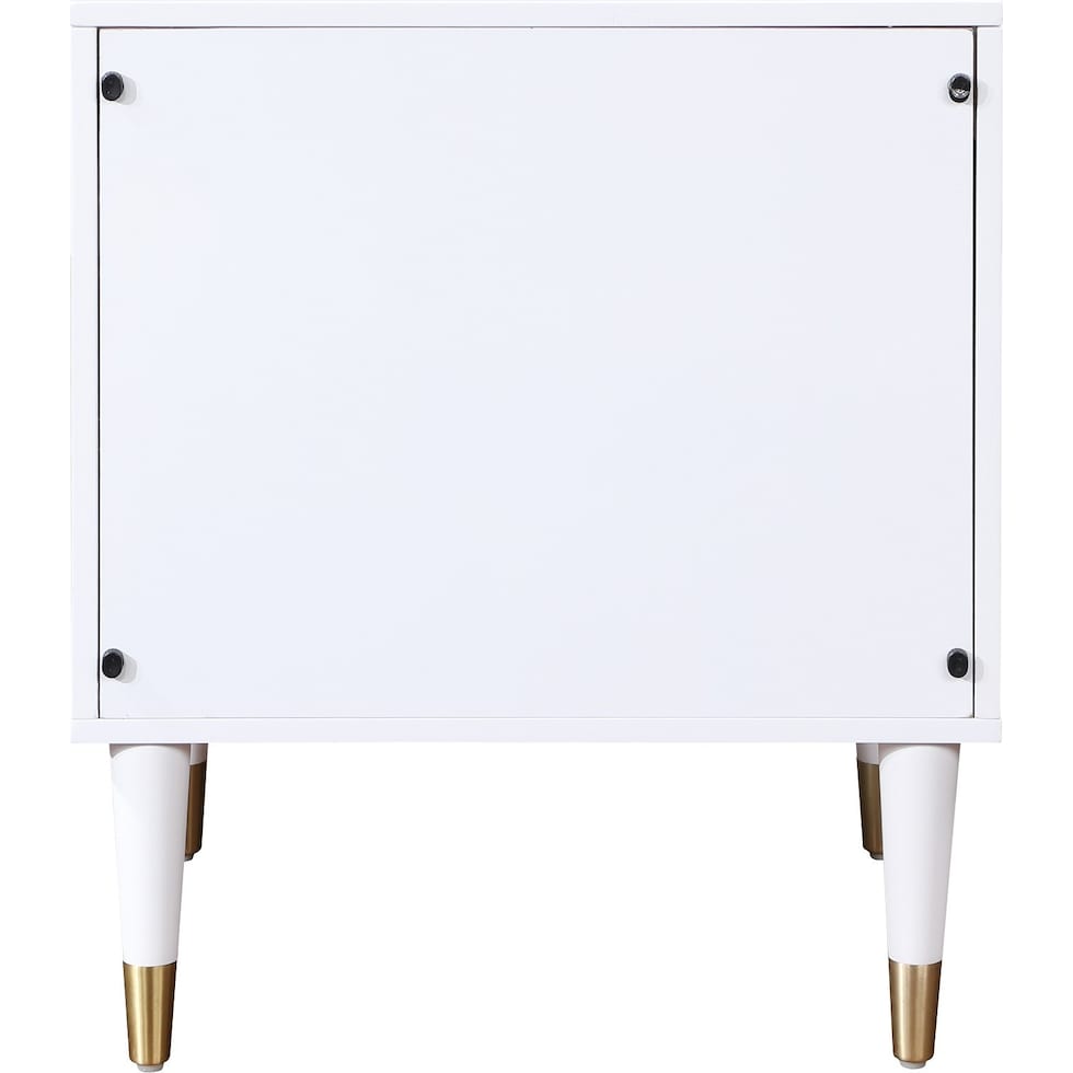 phaedra white nightstand   