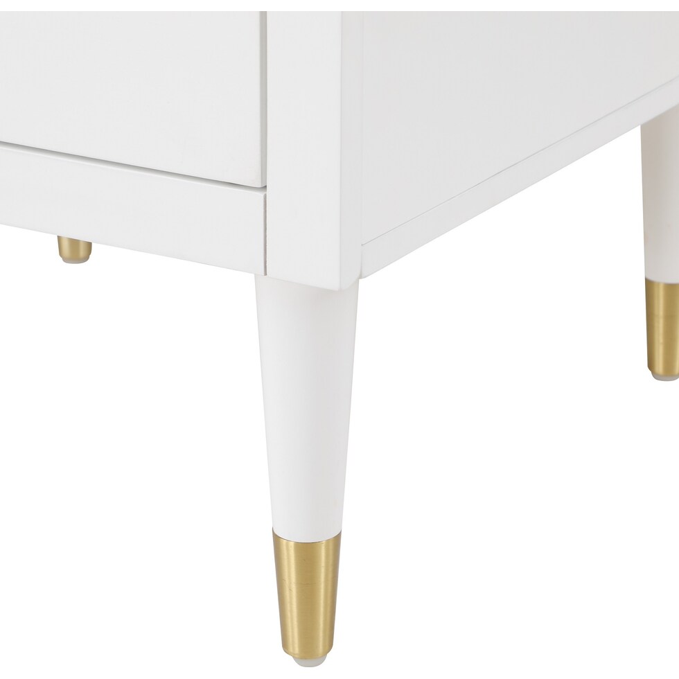 phaedra white nightstand   