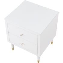 phaedra white nightstand   