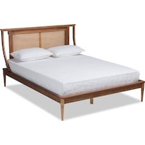 philomena dark brown queen bed   