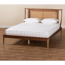 philomena dark brown queen bed   