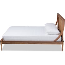 philomena dark brown queen bed   