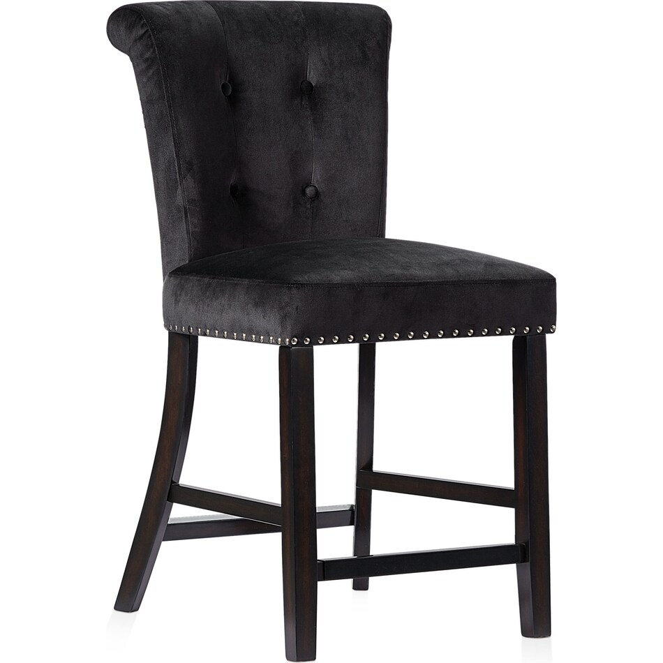 phoebe black counter height stool   