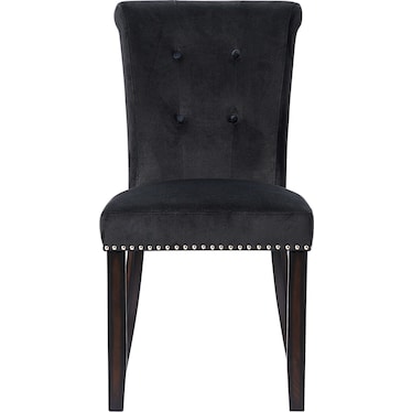 Phoebe Dining Chair - Black Velvet