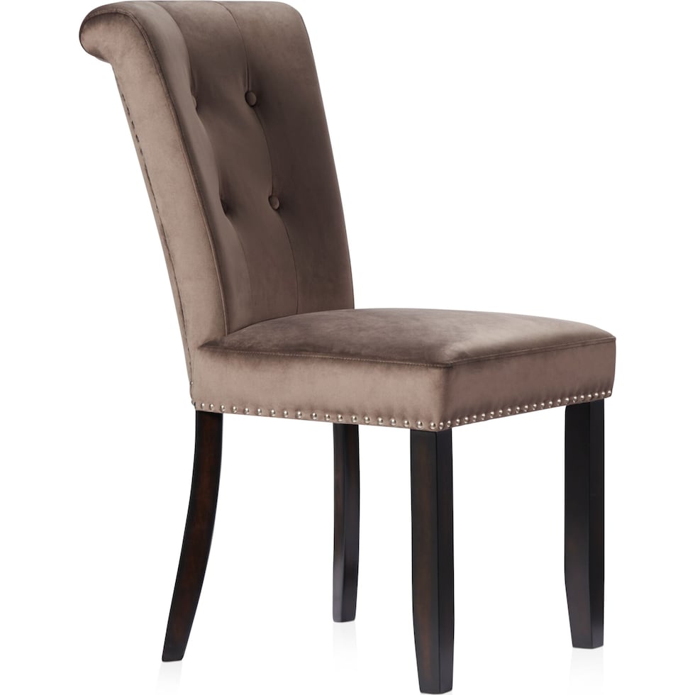 phoebe gray dining chair   