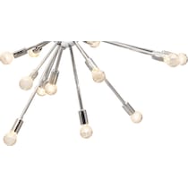 physics chrome chandelier   