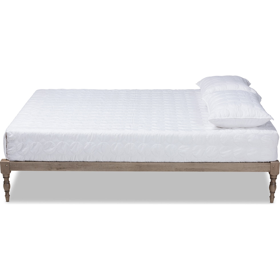 piera gray full bed frame   