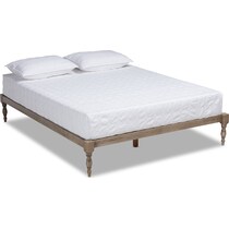 piera gray king bed frame   