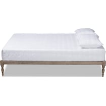 piera gray king bed frame   