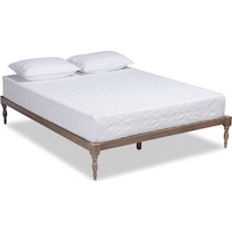 piera gray queen bed frame   