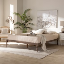 piera gray queen bed frame   