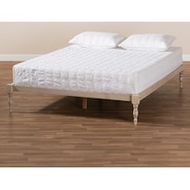 piera white queen bed   