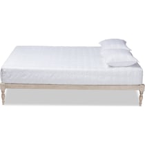 piera white queen bed   