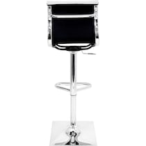 pierce white and chrome bar stool   