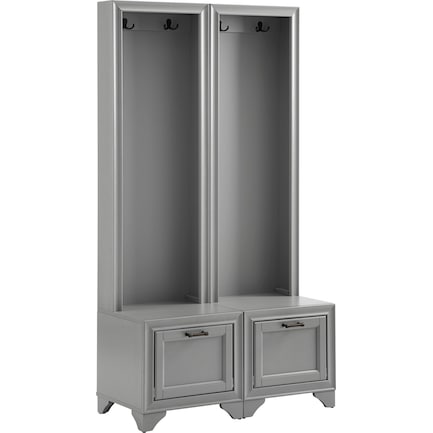 Pierre 2-Piece Hall Tree Set - Gray