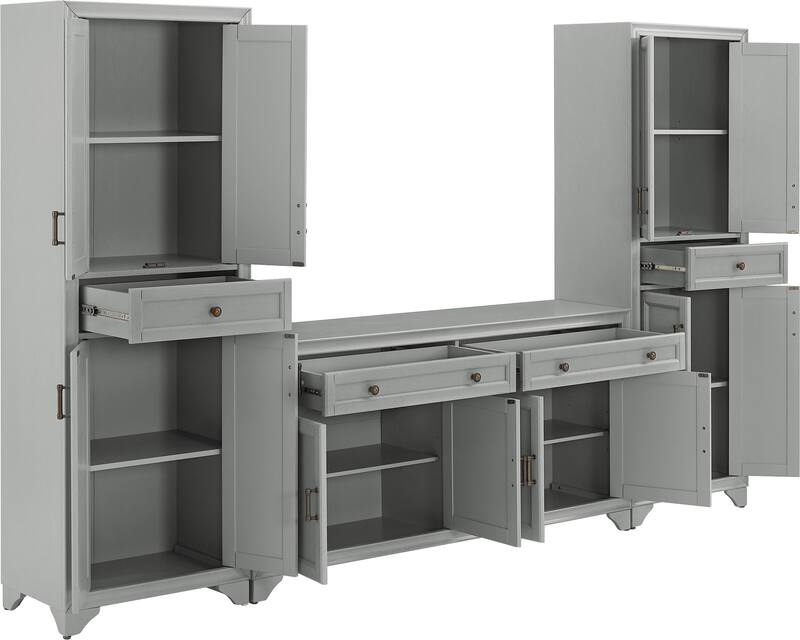 Pierre 2 Pantries and Sideboard Set American Signature Furniture