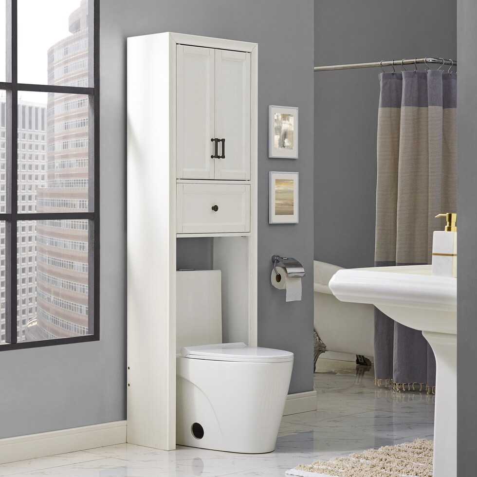 pierre white bathroom cabinet   