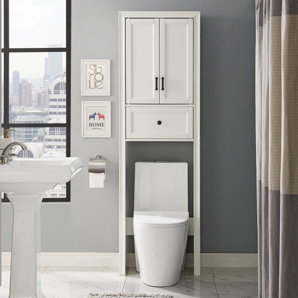 pierre white bathroom cabinet   