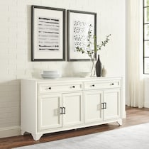 pierre white sideboard   