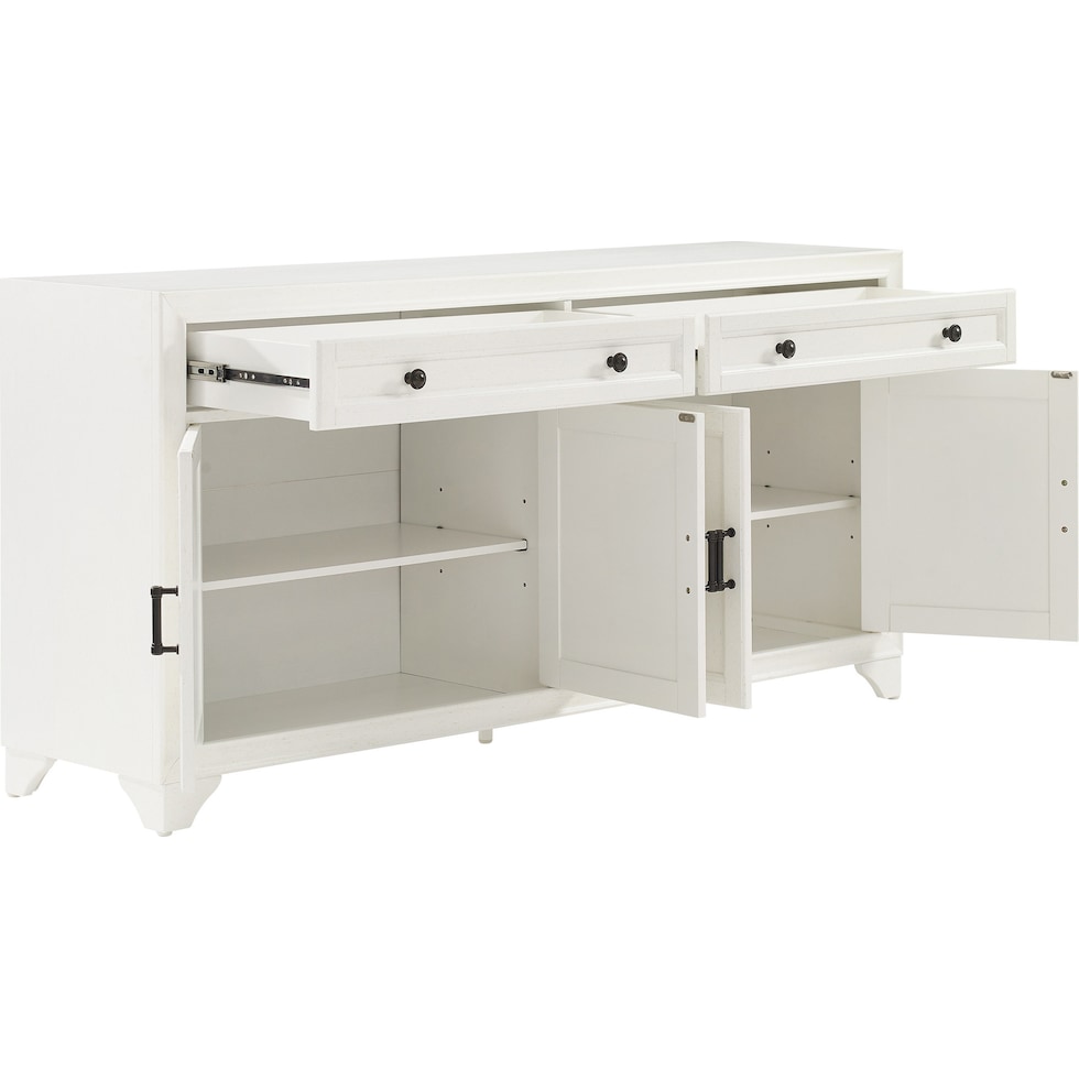 pierre white sideboard   