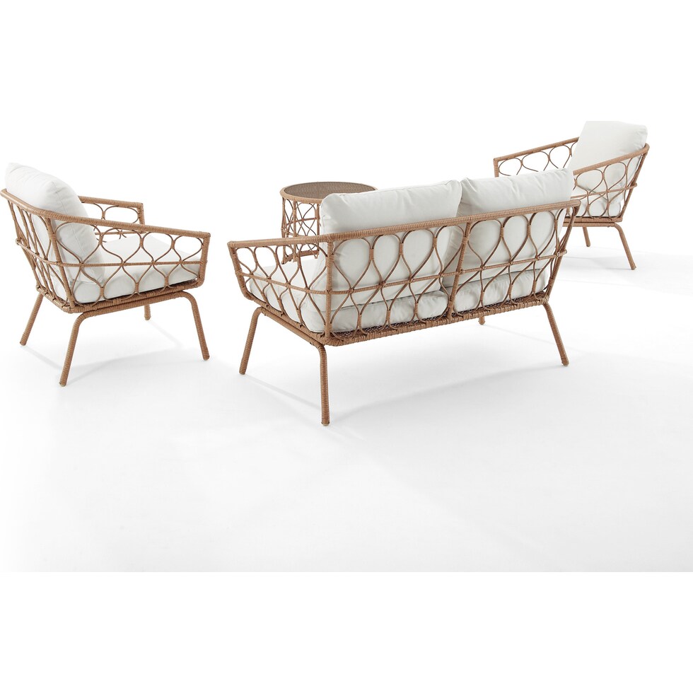 pine knoll yellow outdoor loveseat set   