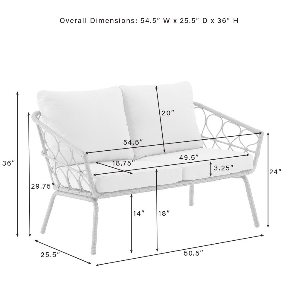 pine knoll yellow outdoor loveseat set   
