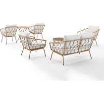 pine knoll yellow outdoor loveseat set   