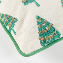 pine tree green accent pillow   