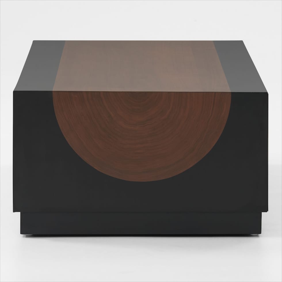 pinecrest tables black and brown coffee table   