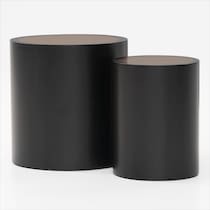 pinecrest tables black and brown end table   