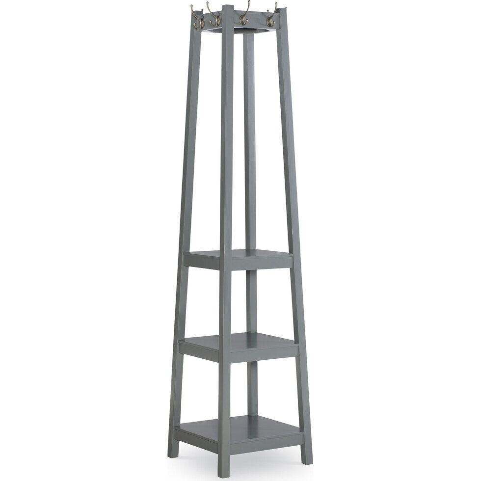 pinnacle gray coat rack   