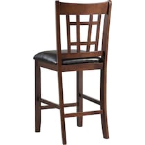 pipa dark brown bar stool   