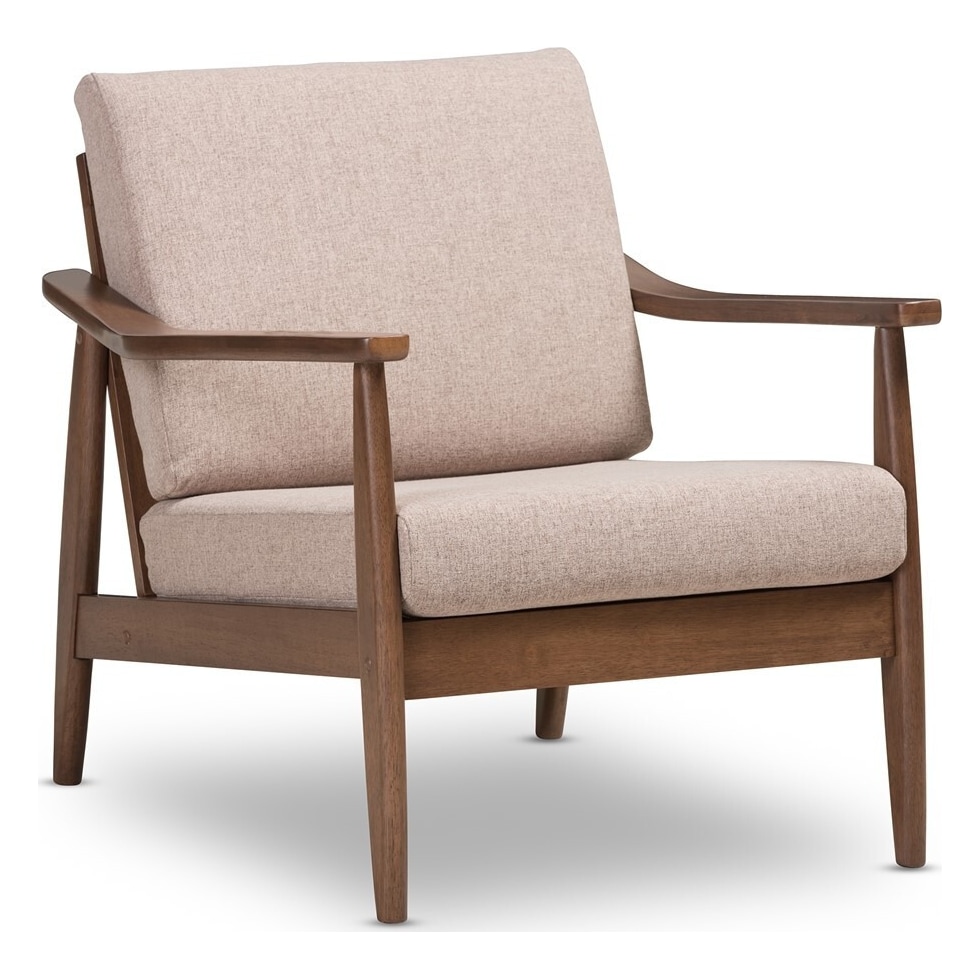 piper light brown accent chair   