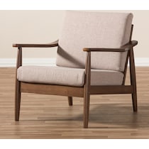 piper light brown accent chair   