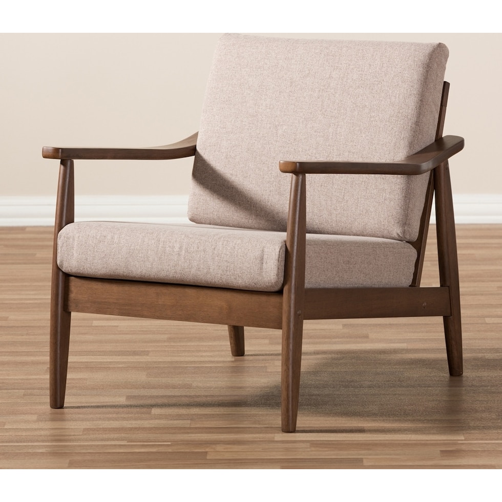 piper light brown accent chair   