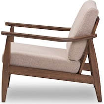 piper light brown accent chair   