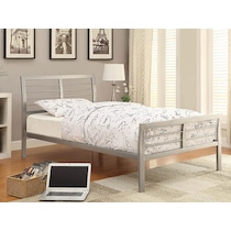 pirro silver twin bed   