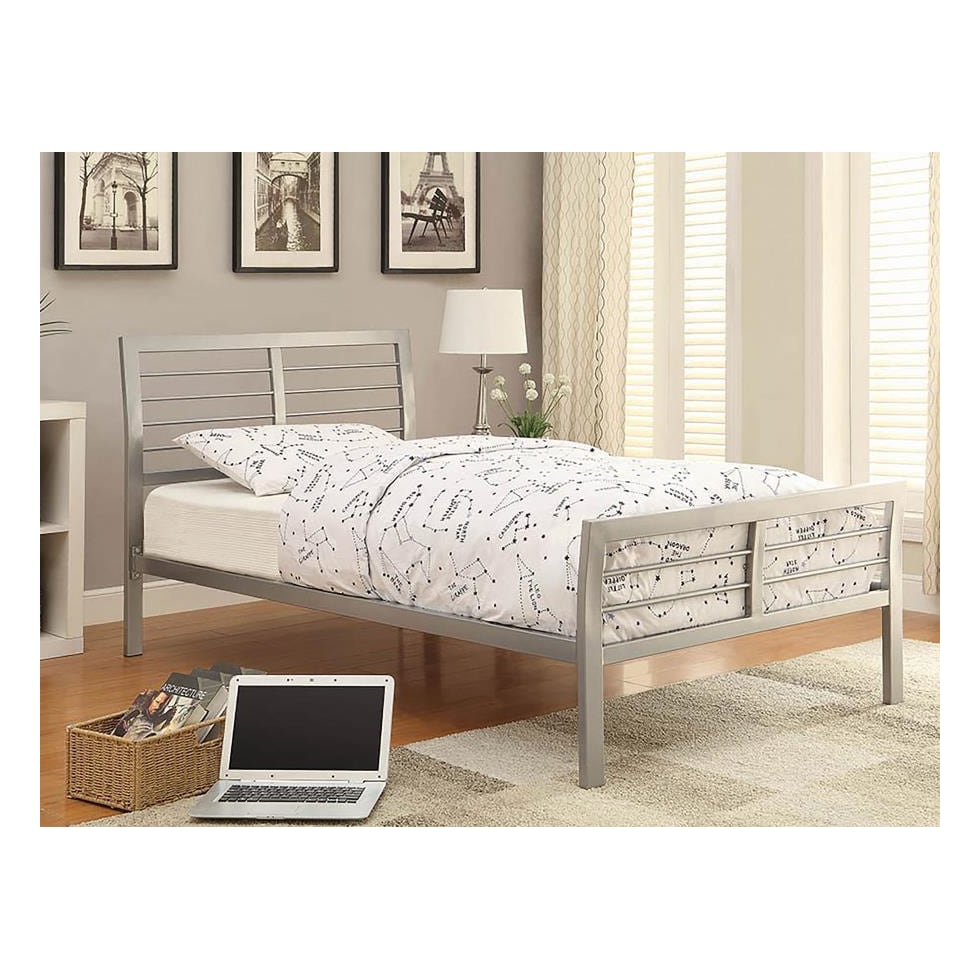 pirro silver twin bed   