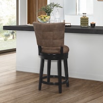 pisa dark brown counter height stool   