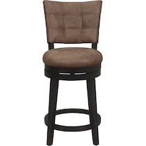 pisa dark brown counter height stool   