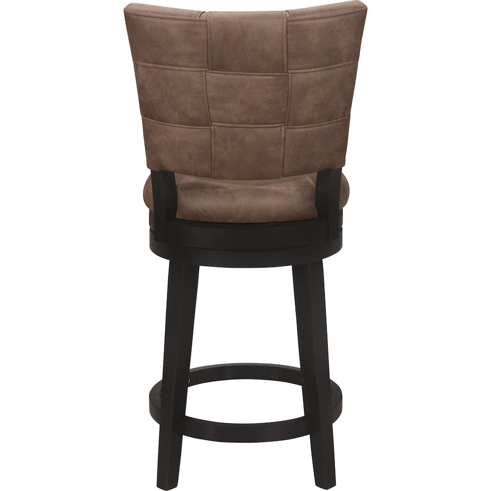 pisa dark brown counter height stool   