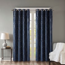 placid blue window panel   