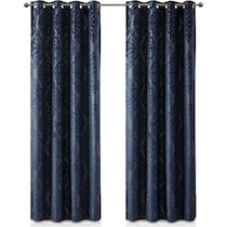 placid blue window panel   