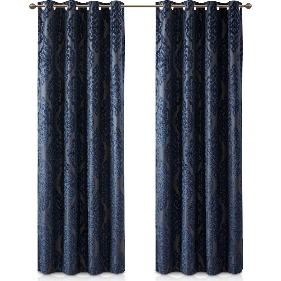 placid blue window panel   