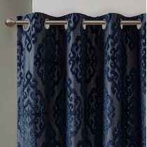 placid blue window panel   