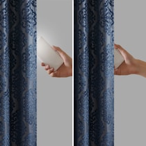 placid blue window panel   