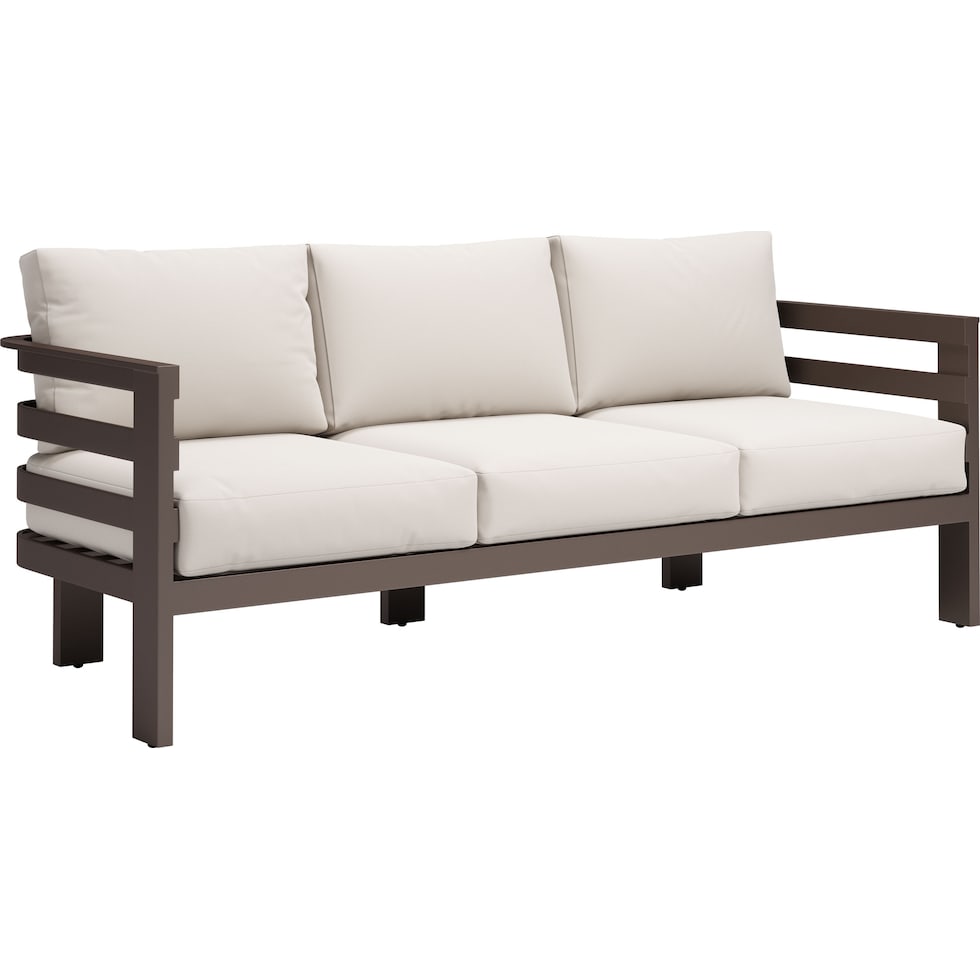 placida white outdoor sofa   