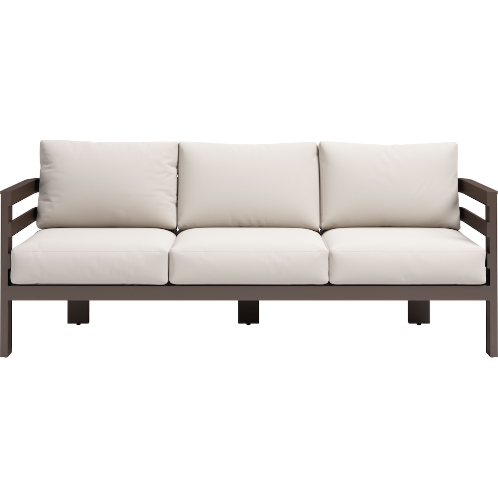 placida white outdoor sofa   