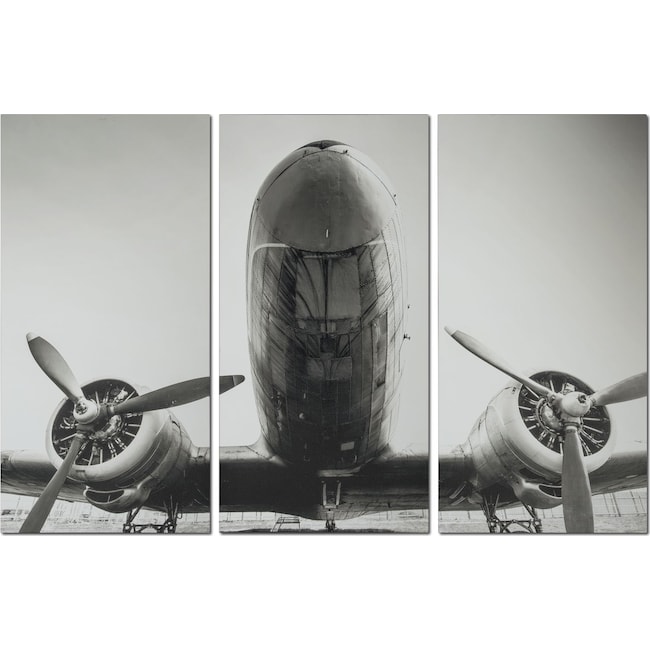 Accent and Occasional Furniture - Plane 3-Piece Canvas Print